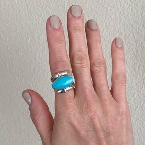 Sterling silver reversible ring